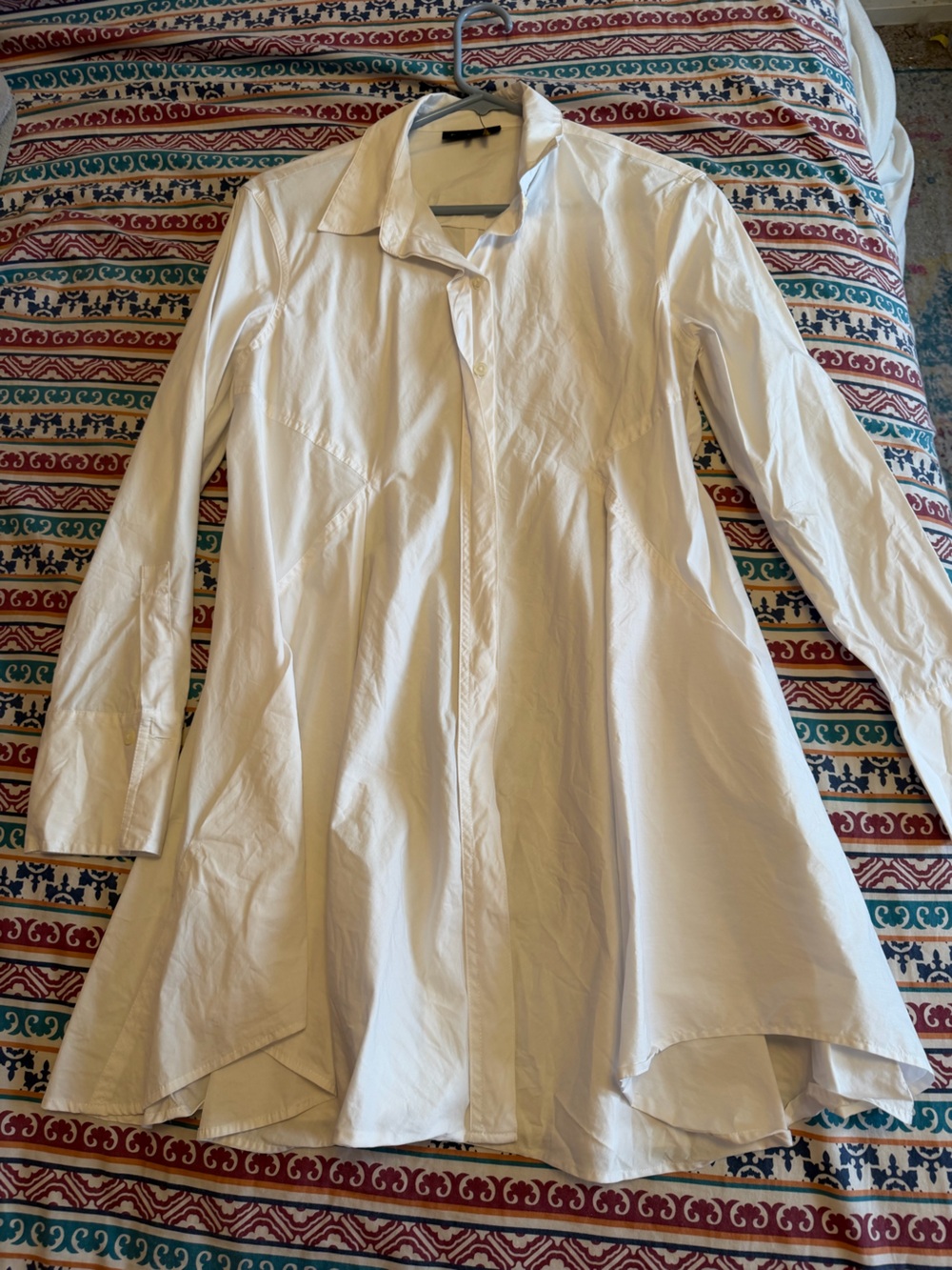 Donna Karan White Button-Front Shirt